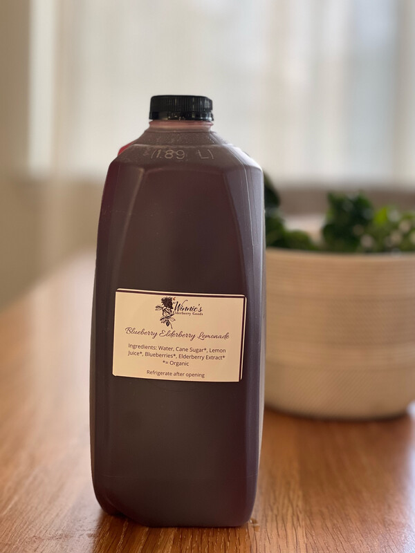 1/2 Gallon Blueberry Elderberry Lemonade *LOCAL PICK UP, NO SHIPPING