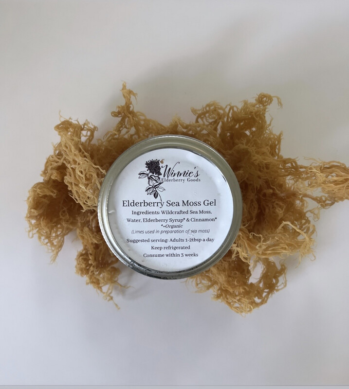 Elderberry Sea Moss Gel 8oz Jar (FL Shipping Only)