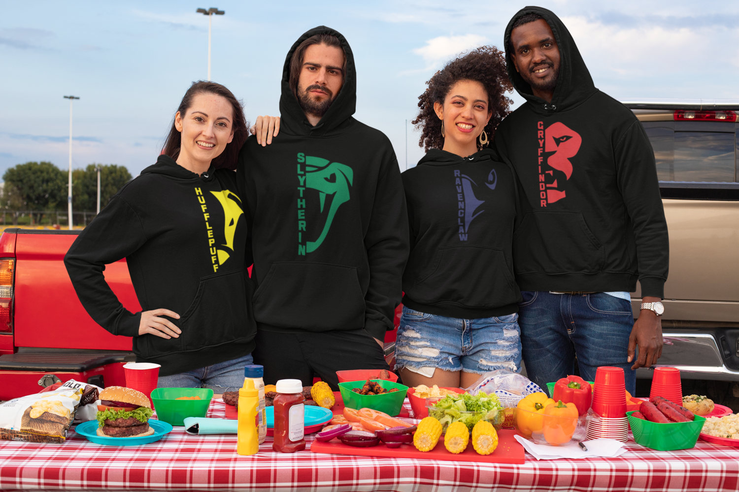 Minimalist Face Hoody