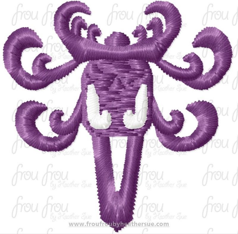 Haunted House Wallpaper Tiny Machine Embroidery Design Multiple Sizes 1"-2"