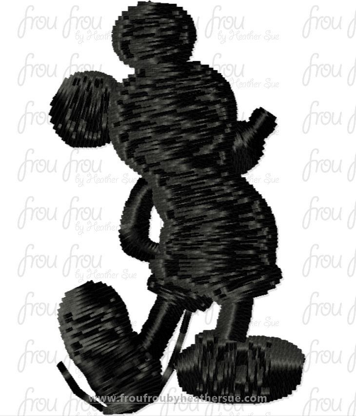 Mister Mouse Full Body Tiny Machine Embroidery Design Multiple Sizes 1/2&quot;-1.5&quot;