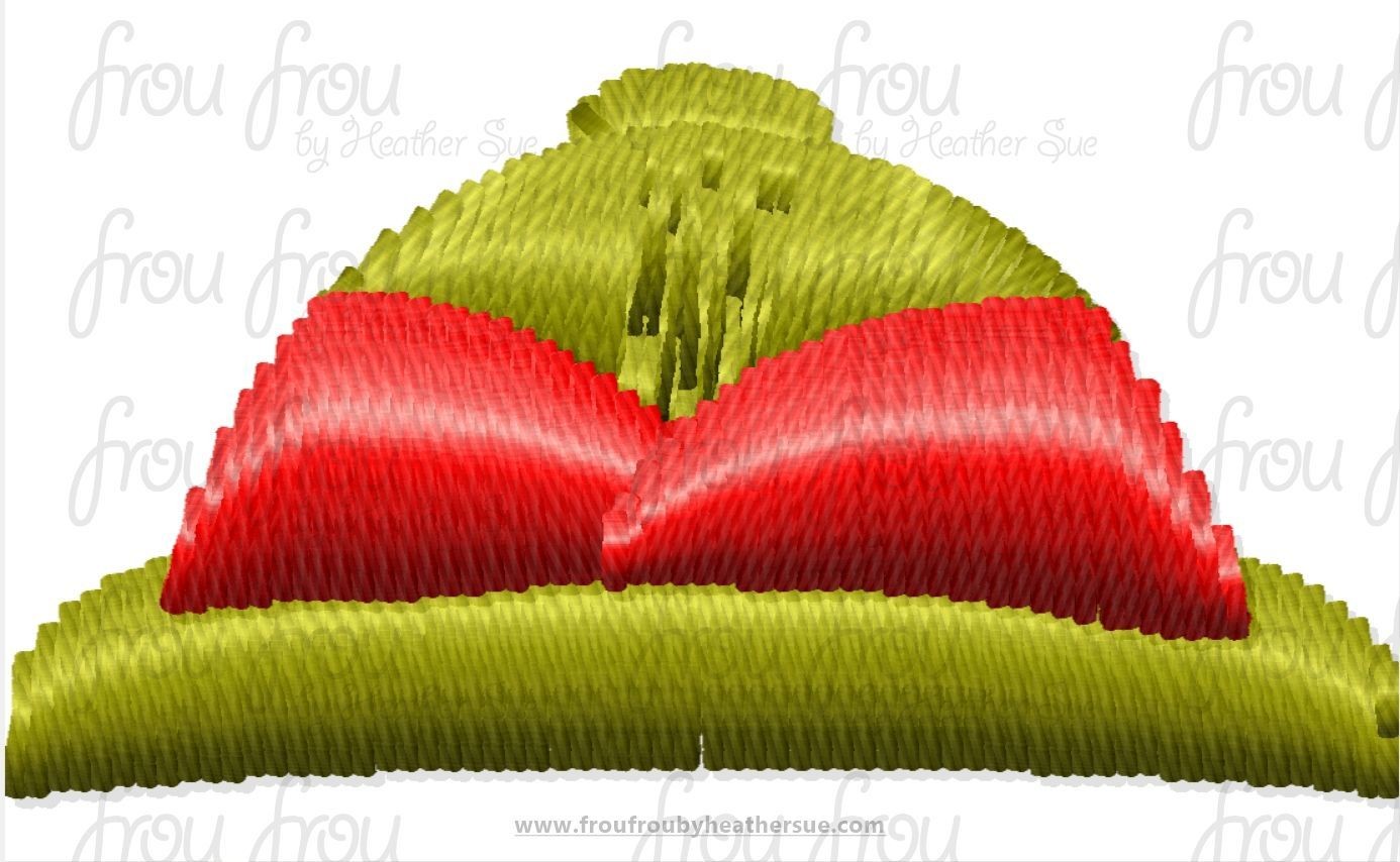 Safari Hat Tiny Machine Embroidery Design Multiple Sizes 1/2&quot;-2&quot;