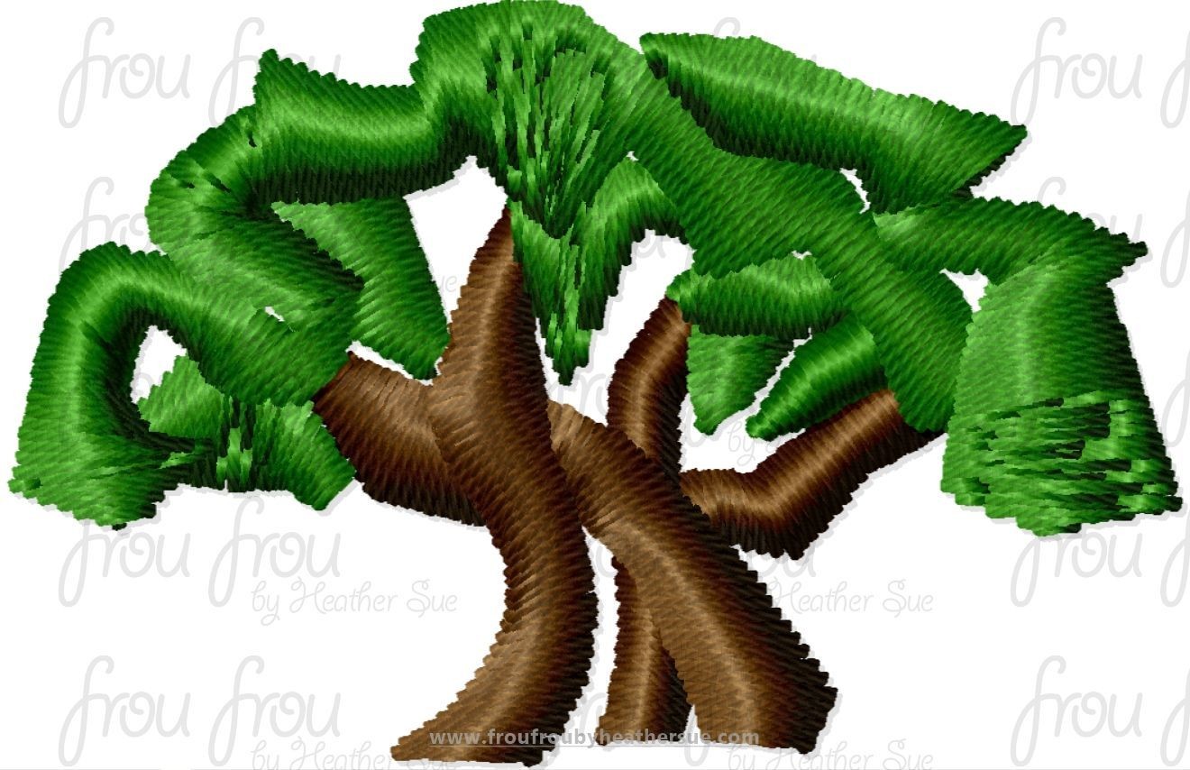 Tree of Life Tiny Machine Embroidery Design Multiple Sizes 1/2&quot;-2&quot;