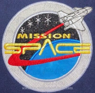 Mission Spacecraft Ride Ecpot Machine Applique Embroidery Design, Multiple Sizes including 3"-16"