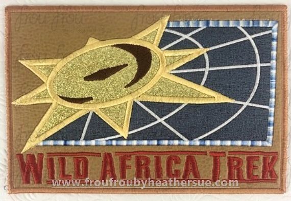 Wild Africa Walk Animal Theme Park Machine Applique Embroidery Design, Multiple Sizes including 3&quot;-16&quot;
