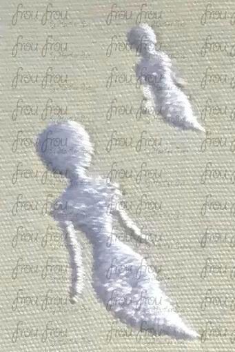 Ghost Tiny Machine Embroidery Design Multiple Sizes 1/2&quot;-2&quot;