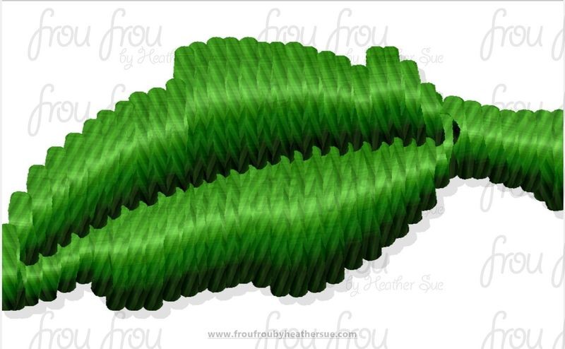 Leaf Tiny Machine Embroidery Design Multiple Sizes 1/2&quot;-2&quot;