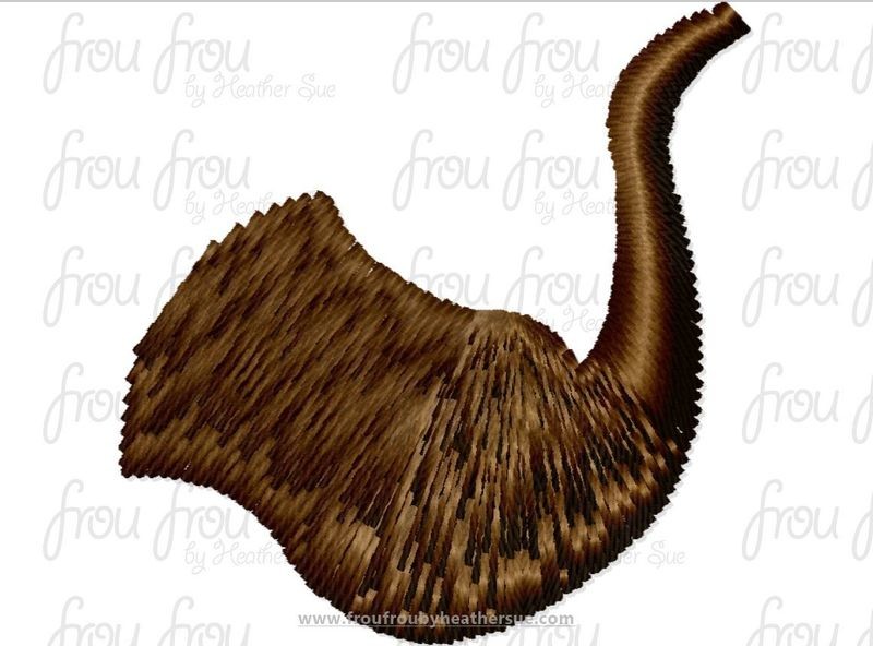 Pipe Tiny Machine Embroidery Design Multiple Sizes 1/2&quot;-2&quot;