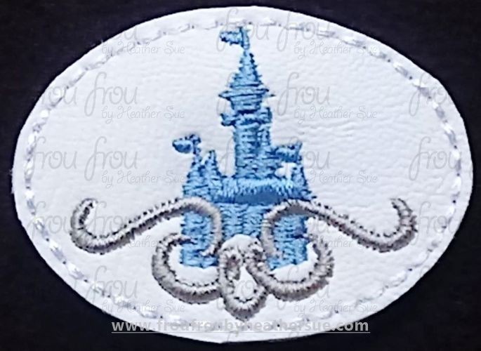 Clippie Magic Theme Park Motif Machine Embroidery In The Hoop Project 1.5, 2, 3, and 4 inch