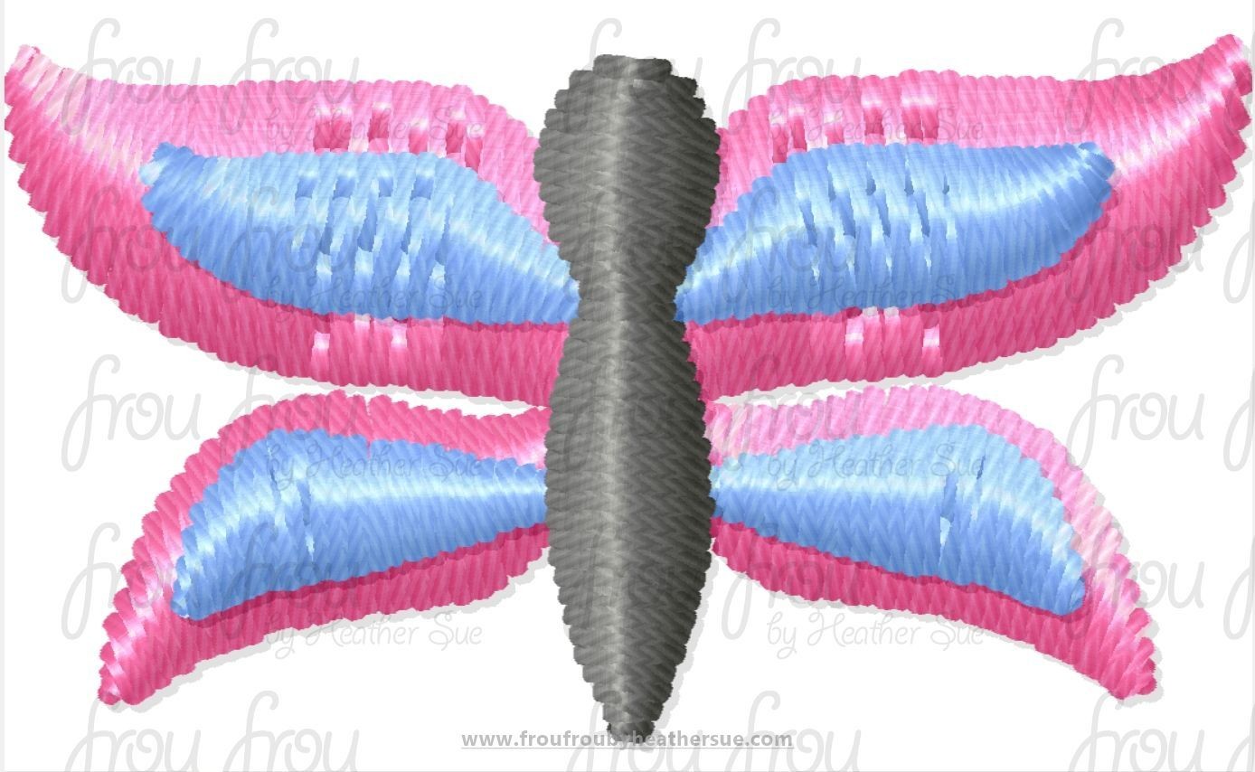 Butterfly tiny Machine Embroidery Design Multiple Sizes 1/2&quot;-2&quot;