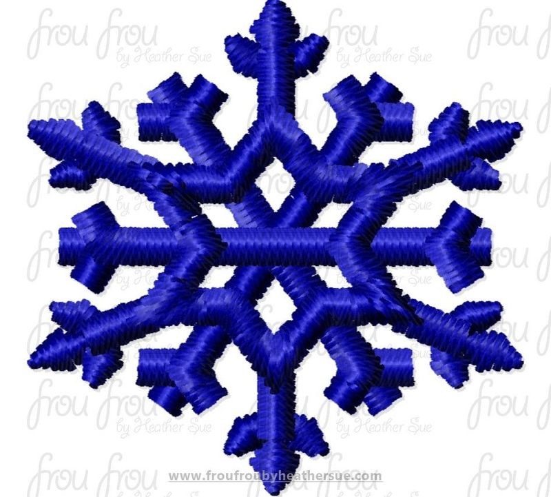 Snowflake one tiny Machine Embroidery Design Multiple Sizes 1"-2.5"
