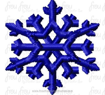 Snowflake one tiny Machine Embroidery Design Multiple Sizes 1"-2.5"