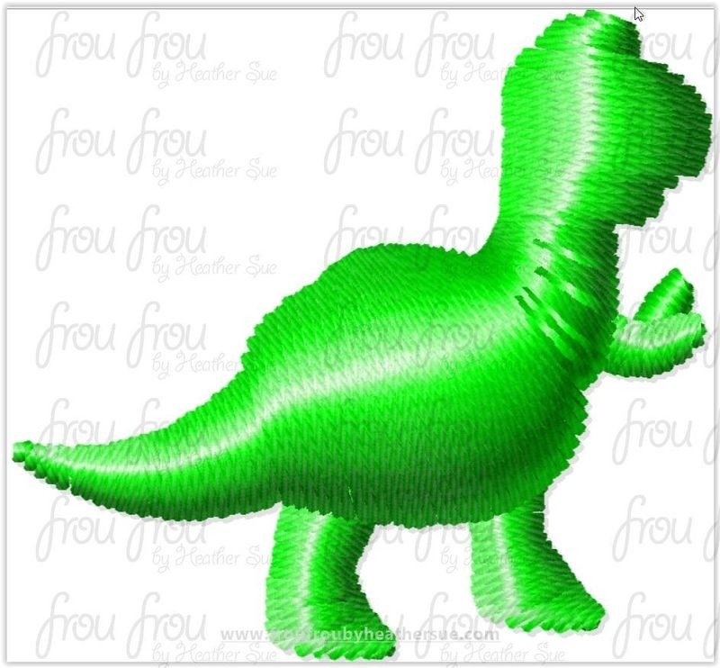 T Rex  Toy Movie Tiny Machine Embroidery Design Multiple Sizes 1/2-2&quot;
