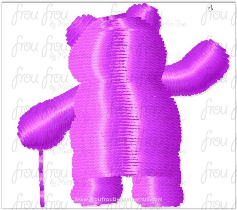 Lots O Bear Toy Movie Tiny Machine Embroidery Design Multiple Sizes 1/2-2"