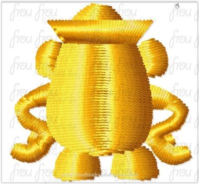 Mrs. Potato Toy Movie Tiny Machine Embroidery Design Multiple Sizes 1/2-2"