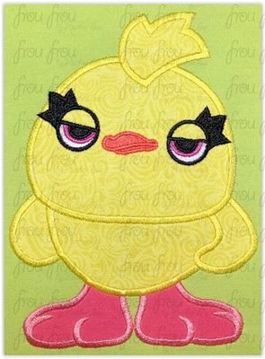 Duck Toy Movie 4 Machine Applique and Filled Embroidery Design, 2