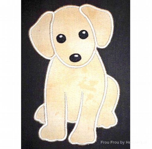 Lab Labrador Retriever Dog Machine Applique Embroidery Design, Multiple Sizes, including 4 inch