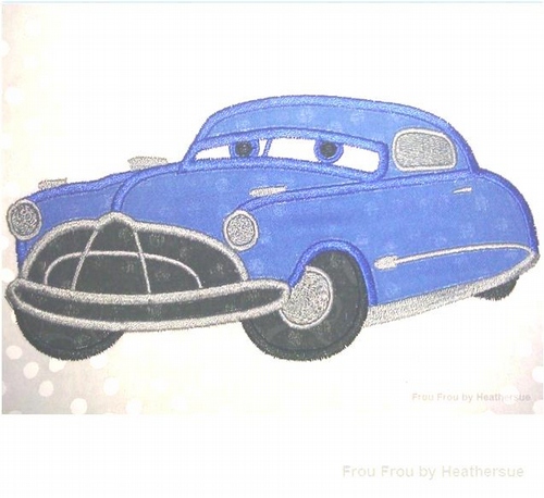 Doctor Car Machine Applique Embroidery Design, Multiple sizes including 4 inch