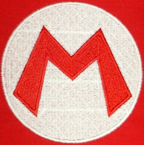 M for Maro Machine Applique Embroidery Design, Multiple Sizes, including 4 inch
