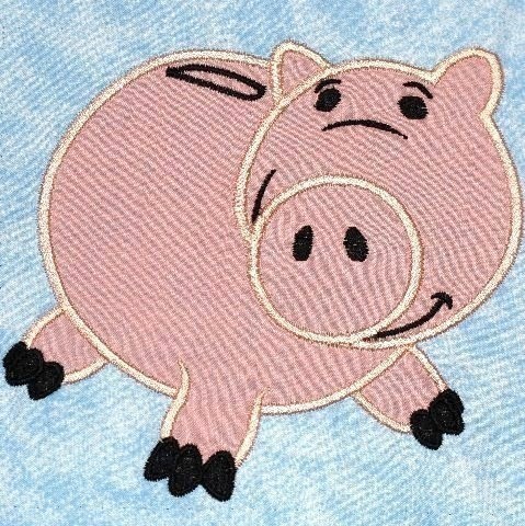 Pig Bank Toy Machine Applique Embroidery Design, Multiple Sizes, including 4 inch