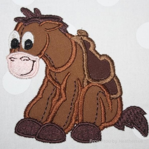 Toy Horse Machine Applique Embroidery Design, multiple sizes including 4 inch