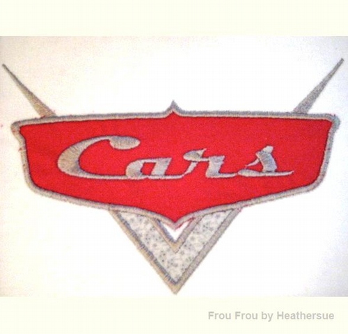 Car Emblem Machine Applique Embroidery Design, Multiple sizes including 4 inch