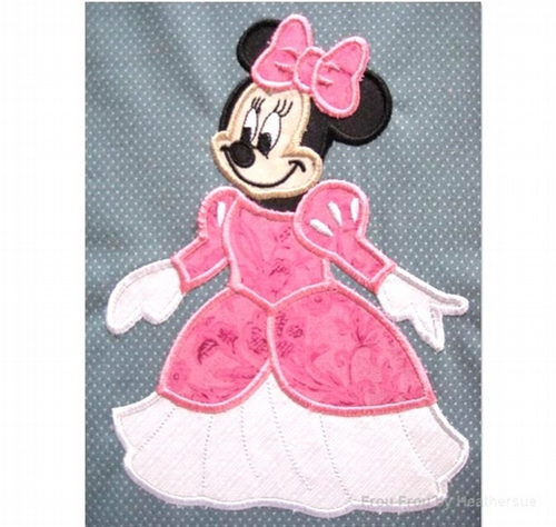 Ariah Miss Mouse Machine Applique Embroidery Design, Multiple Sizes, INCLUDING 4 INCH