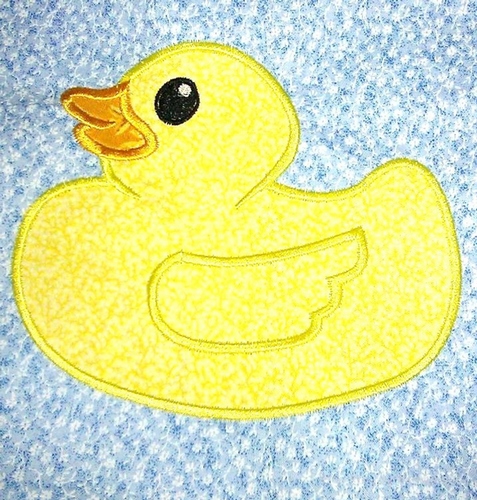 Rubber Ducky  Machine Applique Embroidery Design, multiple sizes, including 4 inch