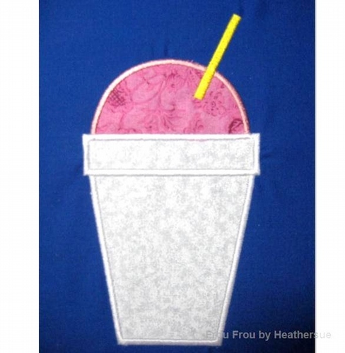 Snowball  Machine Applique Embroidery Design, Multiple sizes including 4 inch