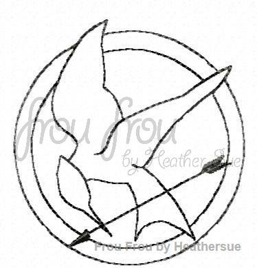 Clippie Mocking Bird Clippie Machine Embroidery In The Hoop Project 1, 1.5, 2, and 3 inch