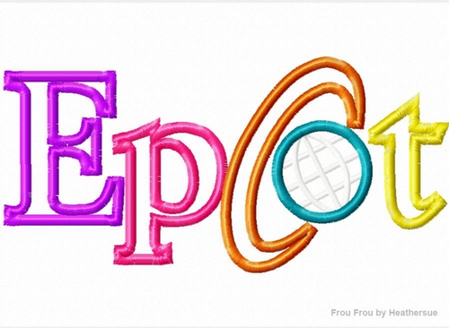 Ecpot Logo Machine Applique and Embroidery Designs, multiple sizes including 2, 3, 4, 7, and 10 inch