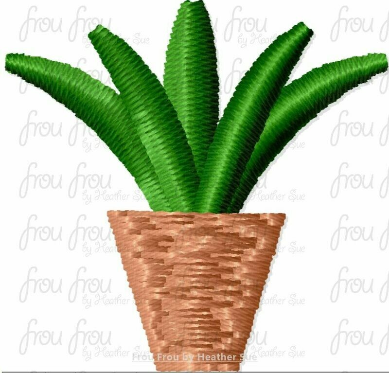 Plant Tiny Machine Embroidery Design Multiple Sizes 1/2&quot;-1.5&quot;