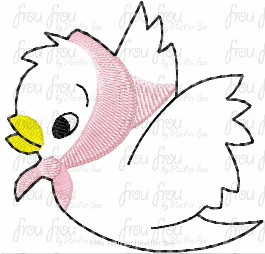 Clippie Cindy&#39;s Bird Machine Embroidery In The Hoop Project 1, 1.5, 2, 3, and 4 inch and SORTED