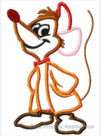 Jack Cindy&#39;s Mouse Machine Applique Embroidery Design, Multiple sizes including 4 inch