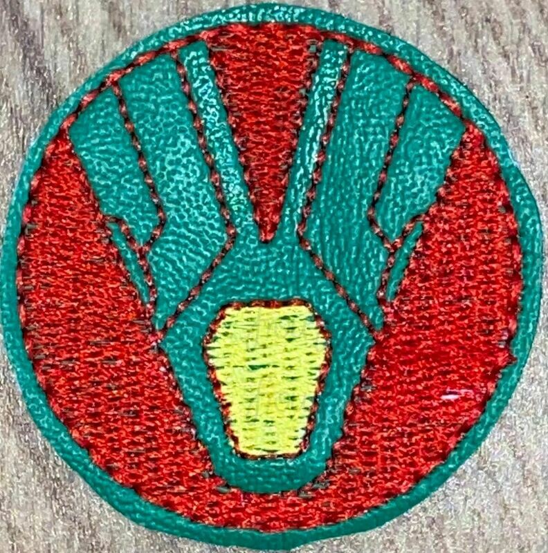 Clippie Vizion Super hero Machine Embroidery In The Hoop Project 1.5, 2, 3, and 4 inch and SORTED