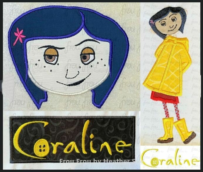 Caraline FOUR Design SET Machine Applique Embroidery Design 4"-16"