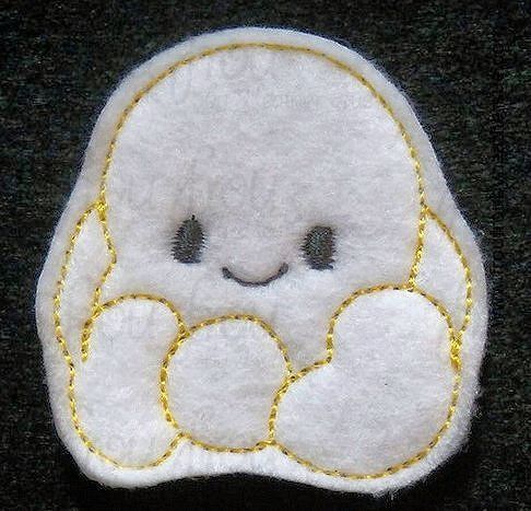 Clippie Popcorn With and Without Smiley Faces TWO Design SET Machine Embroidery In The Hoop Project 1.5, 2 and 3 inch and SORTED