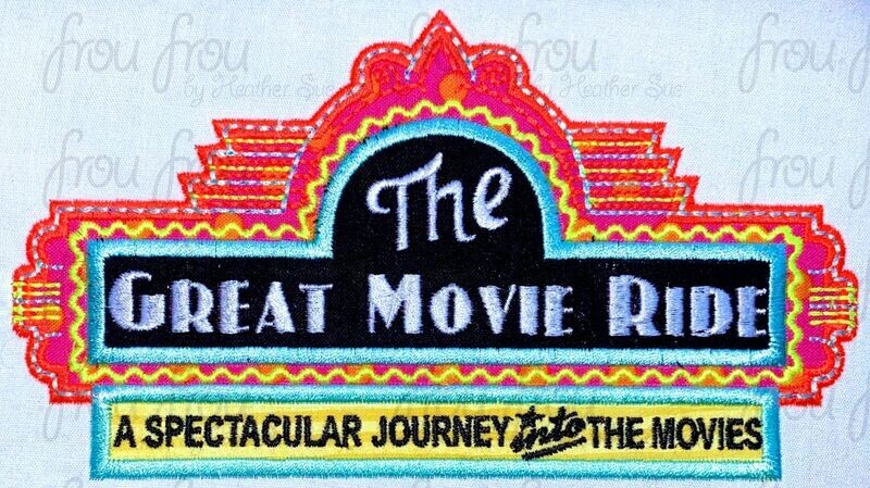 The Great Extinct Ride Machine Applique Embroidery Design, 4"-16"
