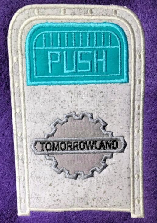 Push the Extinct Talking Trash Can Machine Applique and Filled Embroidery Design, 2&quot;-16&quot;