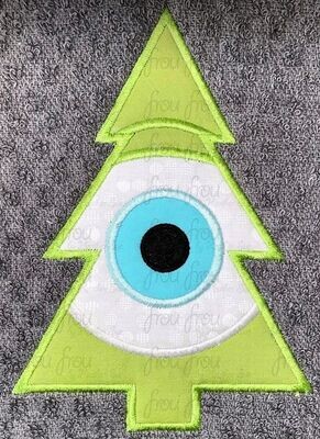 Michael Monster Monsters Movie Christmas Tree Machine Applique Embroidery Design, Multiple Sizes 2