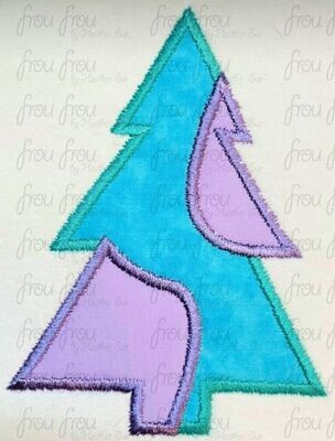 Sullivan Monster Monsters Movie Christmas Tree Machine Applique Embroidery Design, Multiple Sizes 2"-16"