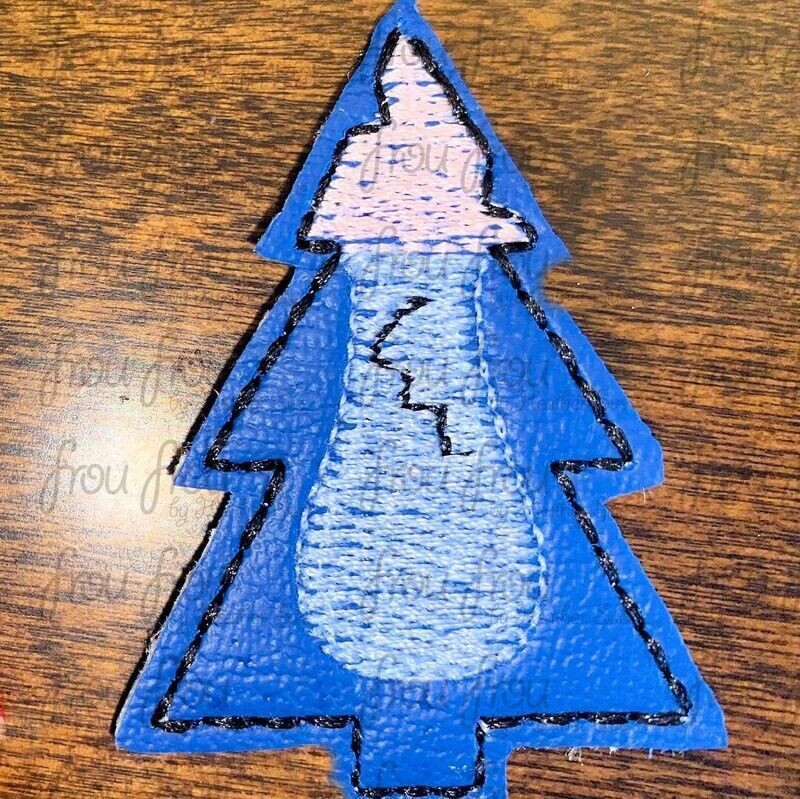 Clippie Lila's Alien Christmas Tree Machine Embroidery In The Hoop Project 1.5, 2, 3, and 4 inch and SORTED 2"