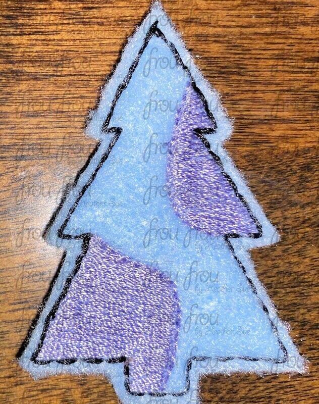 Clippie Sullivan Monster Christmas Tree Machine Embroidery In The Hoop Project 1.5, 2, 3, and 4 inch and SORTED 2"