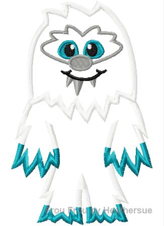 Yeti Everest Cutie Little Prince Machine Applique Embroidery Design, Multiple Sizes, NOW INCLUDING 4 INCH