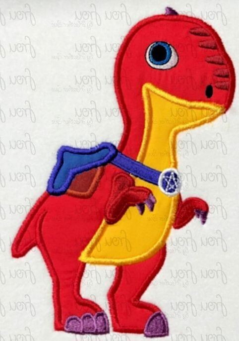 Blits Velociraptor Dinosaur Ranch Machine Applique Embroidery Designs 4&quot;-16&quot;
