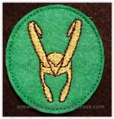 Clippie Low Key Superhero Super Hero Machine Embroidery In The Hoop Project 1.5, 2, 3, and 4 inch