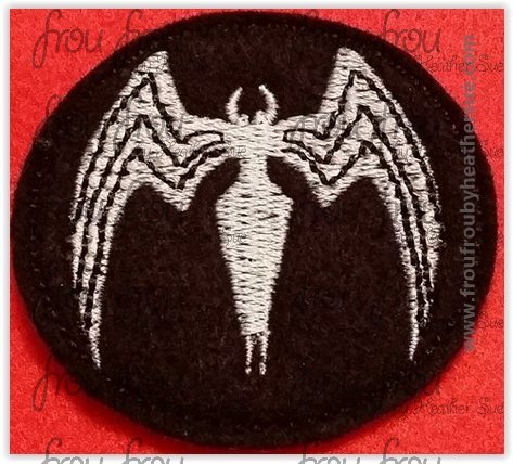 Clippie Venemous Super Hero Machine Embroidery In The Hoop Project 1.5, 2, 3, and 4inch
