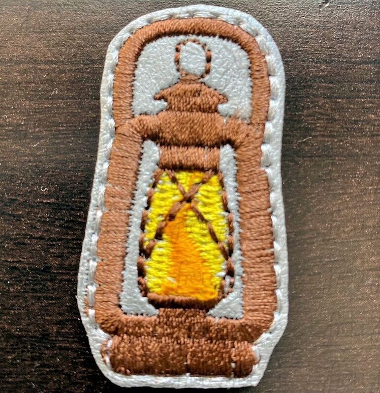 Clippie Camping Lantern Machine Embroidery In The Hoop Project 1.5, 2, 3, and 4 inch and SORTED 2&quot;