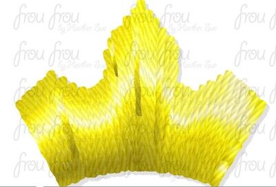 Princess Crown Tiny Machine Embroidery Design Multiple Sizes 1/4