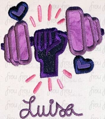 Louisa Weights Enchanto Character Symbol and Names FOUR Versions Machine Applique and Filled Embroidery Designs, Multiple sizes 1